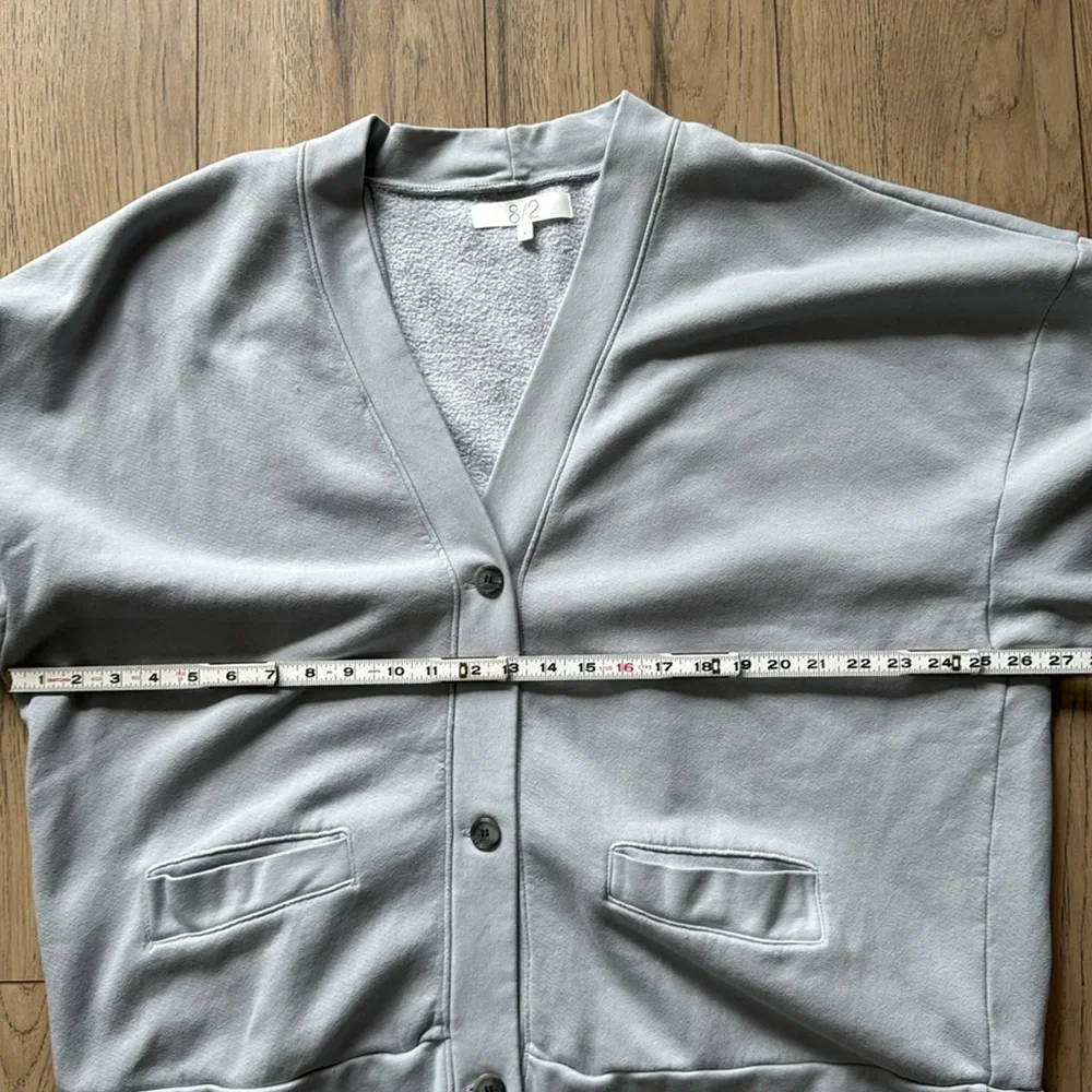 Hudson x Brandon Williams Light Gray Button-Up Cardigan Sweater Men’s Large